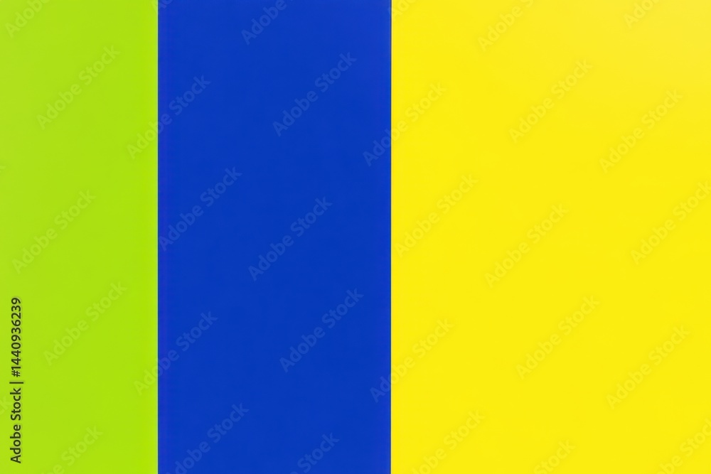 Fototapeta premium Three-color vertical stripes of vibrant shades