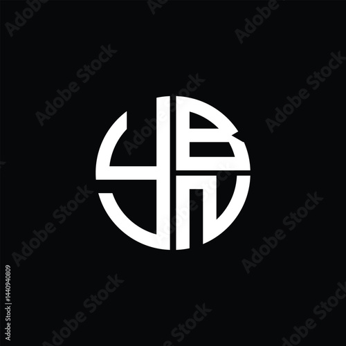 YBN logo YBN icon YBN vector YBN monogram YBN letter YBN minimalist YBN triangle YBN flat Unique modern flat abstract logo design.