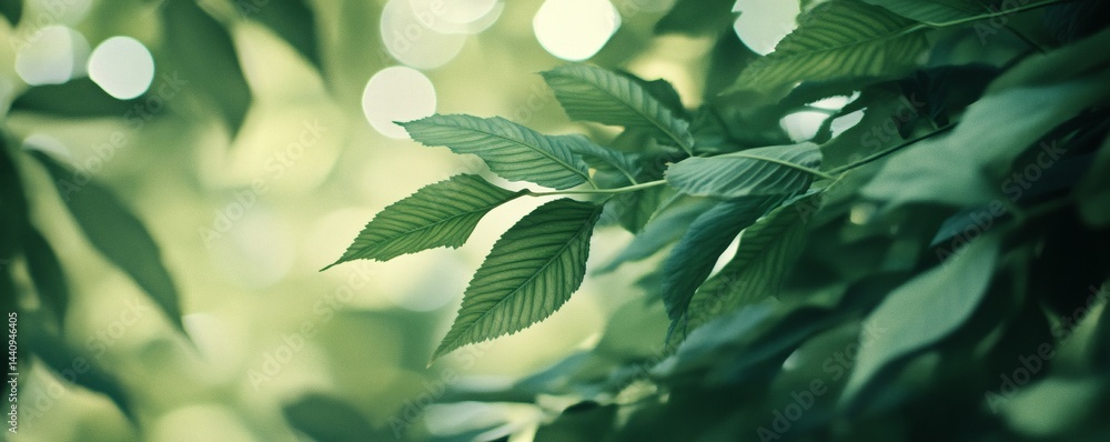 Close-up view of lush green leaves in sunlight. Close-up view of lush green leaves in sunlight.