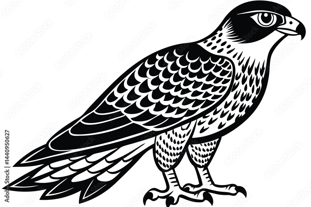 Fototapeta premium goshawk cartoon vector illustration.