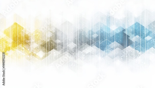 Abstract technology background with hexagonal elements