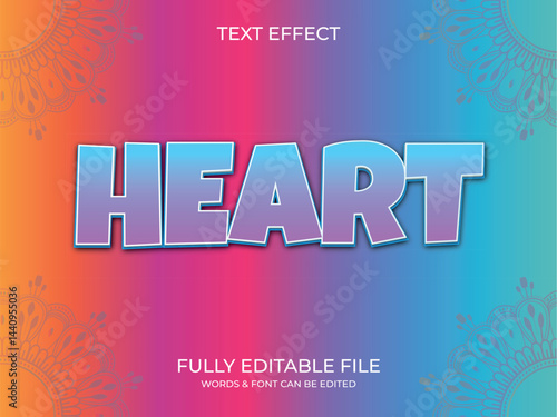 Text effect 3d style