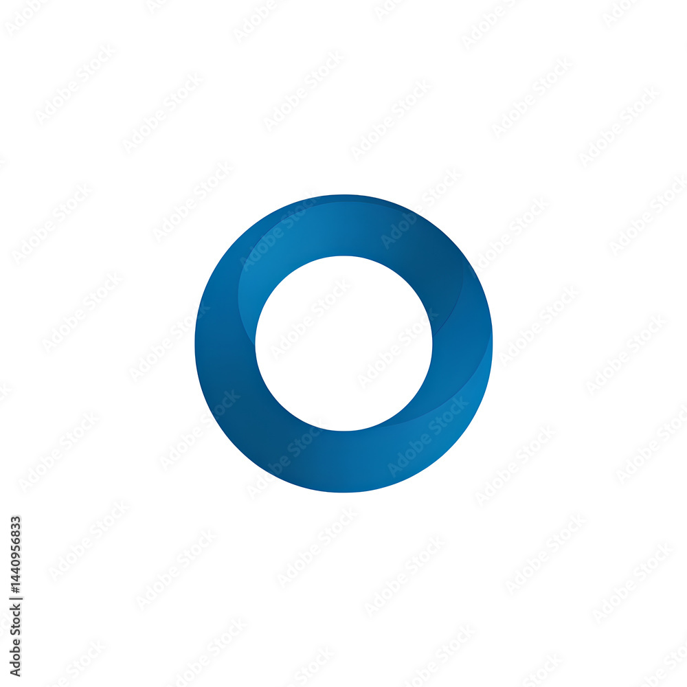 blue circle vector icon on white background blue circle vector icon on white background