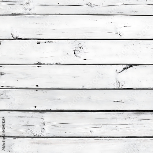 Wallpaper Mural Distressed white-painted wooden planks show signs of age and texture, perfect for backgrounds Torontodigital.ca