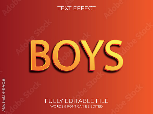 Text effect 3d style