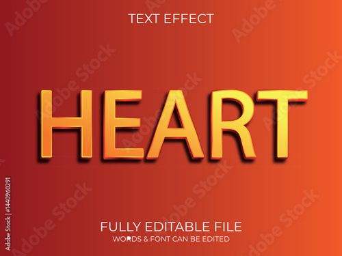 Text effect 3d style