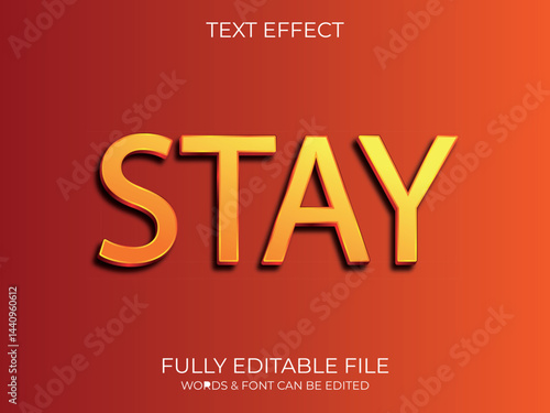 Text effect 3d style