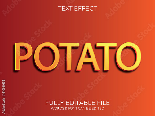 Text effect 3d style