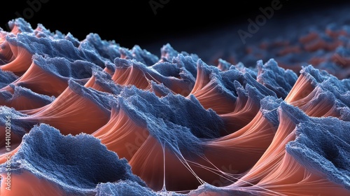 Atomic force microscope reveals intricate surface topography at nanoscale resolution