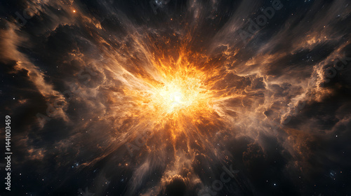 Wallpaper Mural A colossal star explosion creating a radiant supernova. Torontodigital.ca