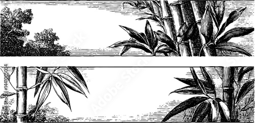 Vintage engraved illustration of historic inn and courtyard scenes for design projects