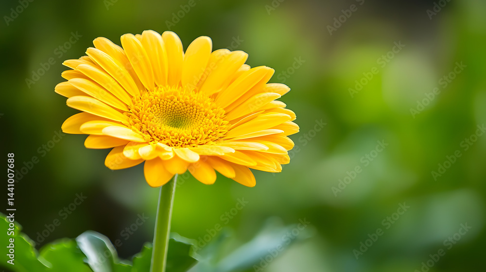 Obraz premium Sunflower's Gentle Embrace: Captivating closeup of a vibrant sunflower, showcasing its radiant petals in full bloom. Delicately set against a blurred, natural background.