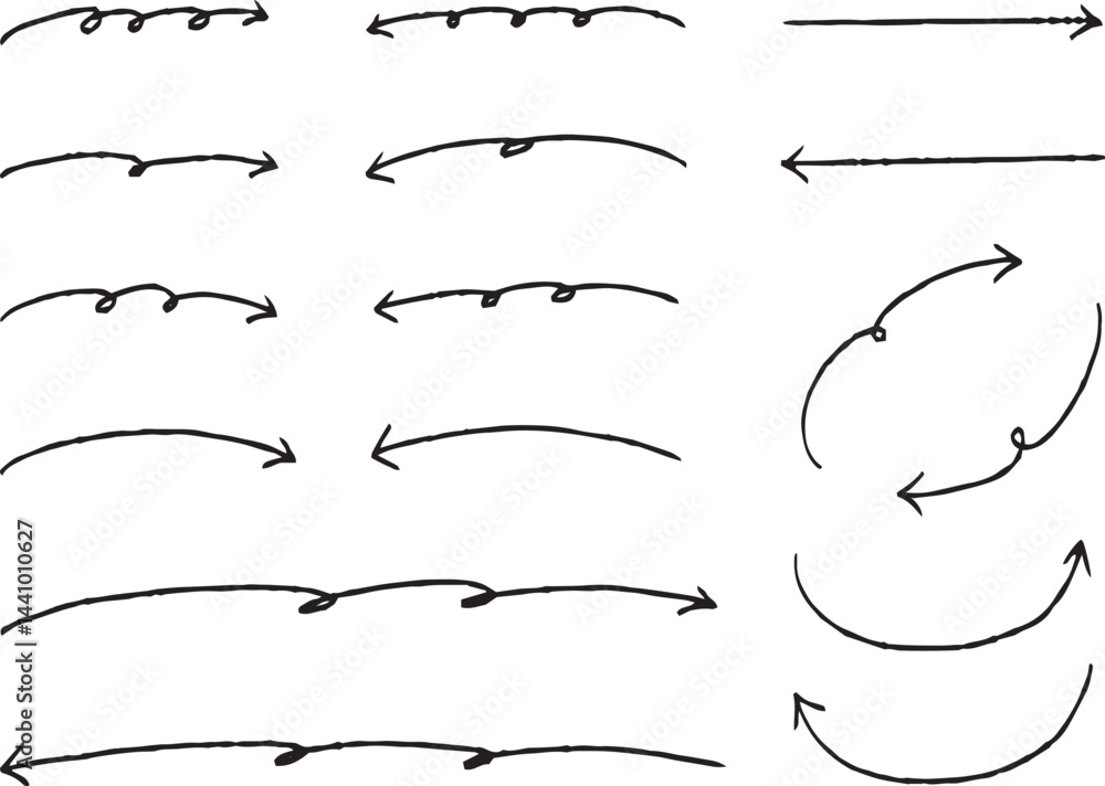 ベクターのペンの手書きの矢印セット 黒 矢印ハート装飾要素線画手描きスケッチ ベクターのペンの手書きの矢印セット 黒 矢印ハート装飾要素線画手描きスケッチ