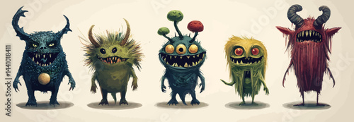 Little monsters and fantastic creatures as quirky  elements- 