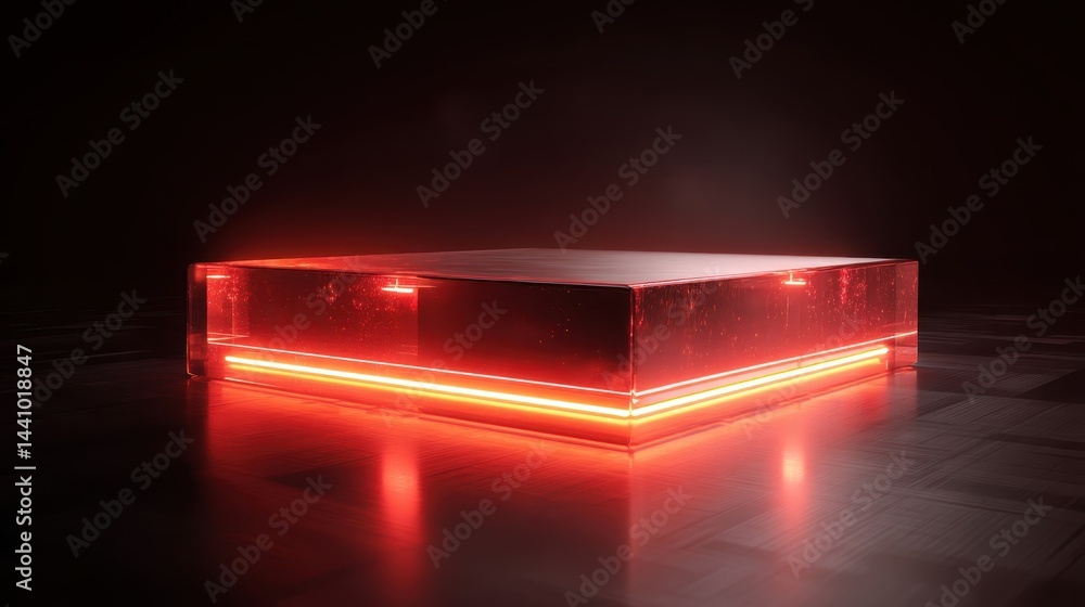 Innovative perovskite LED technology producing vibrant pure red light display