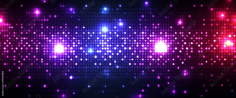 The background of a video screen features a purple abstract pixel texture, accompanied by a TV pattern, square noise effect, futuristic broadcast neon gradient banner for television, and a modern VHS The background of a video screen features a purple abstract pixel texture, accompanied by a TV pattern, square noise effect, futuristic broadcast neon gradient banner for television, and a modern VHS