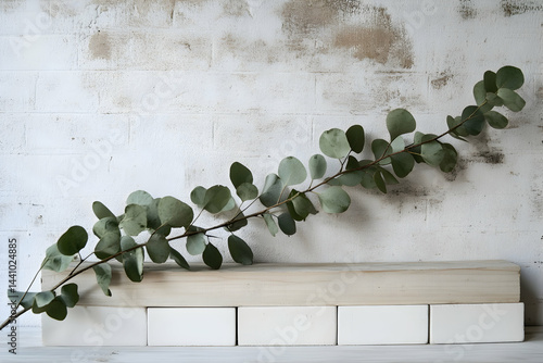 green leaves on a wall