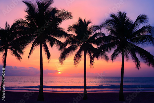 sunset over the ocean