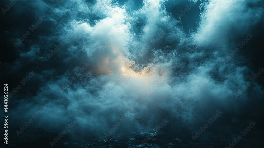 Fototapeta premium Dramatic Dark Cloudscape Dramatic Sky Texture Background Moody Atmosphere