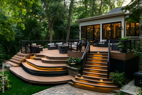 outdoor restaurant in the garden