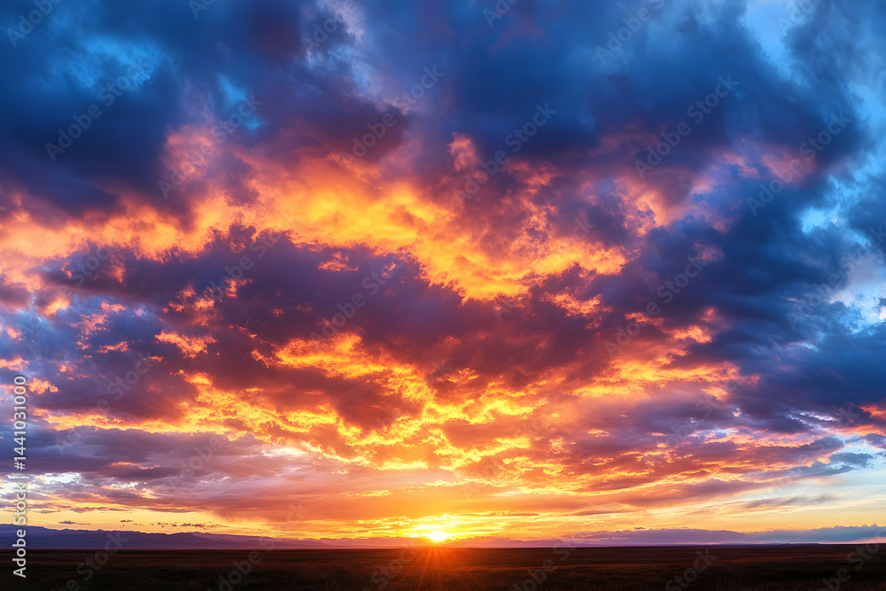 Fototapeta premium red sky at sunset