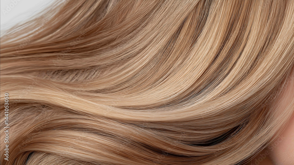 Closeup portrait of a woman with shiny glossy brown hair exuding a healthy vibrant hair care look against a light background The image is ideal for hair care product advertisements b Closeup portrait of a woman with shiny glossy brown hair exuding a healthy vibrant hair care look against a light background The image is ideal for hair care product advertisements b