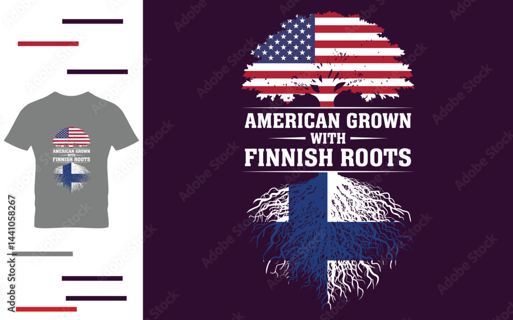 Fototapeta premium American Grown With Finnish Roots