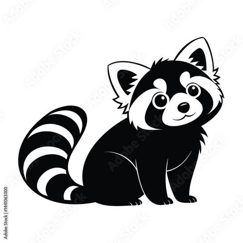 A cute cartoon tiger cub is a fun vector illustration of a wild mammal