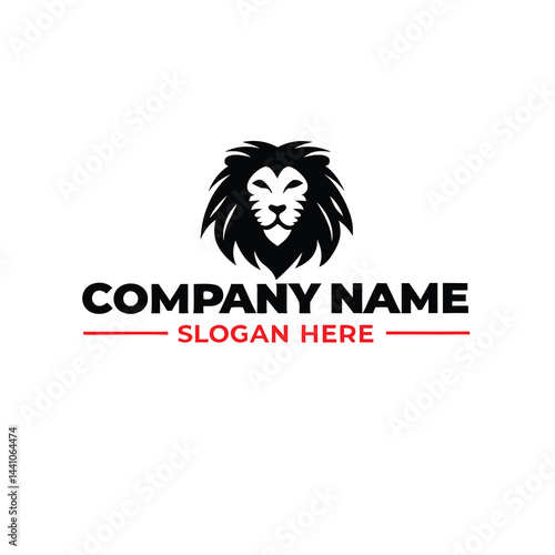 Simple lion logo design for a company