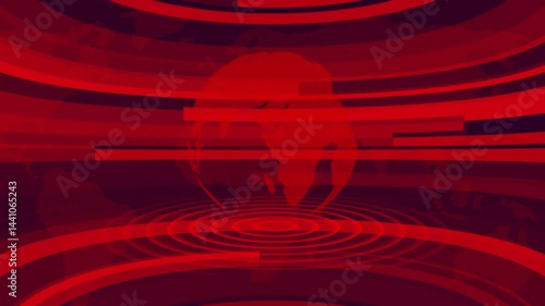 international news background animation. Digital world news background animation, Blue color 3d rotated earth technology news animated. global earth rotating digital world breaking news Studio,