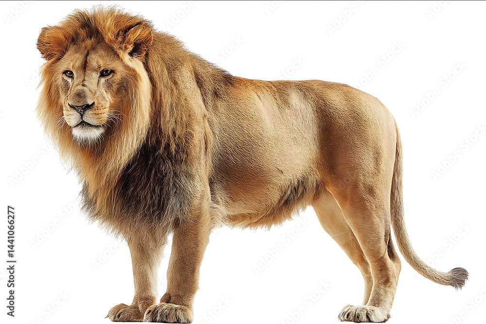 Obraz premium lion isolated on white