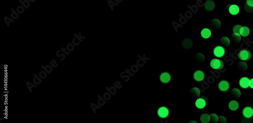 Obraz na płótnie Green bokeh, blurred background with sparkling lights, blurry glitter effect. Bright soft abstract background. Vector illustration. w salonie