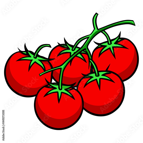 tomato on a white background