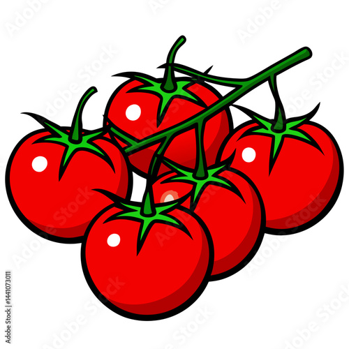 tomatoes on a branch