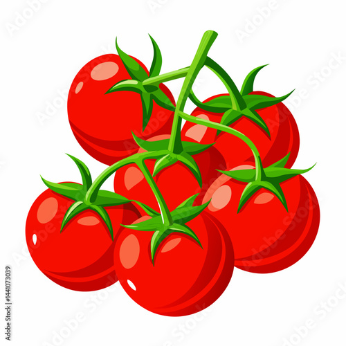 tomatoes on a vine