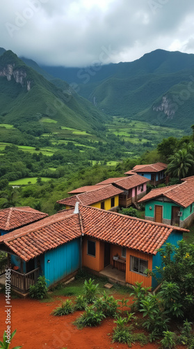 Cuba: Colorful Wooden Farmhouses in Viñales Valley