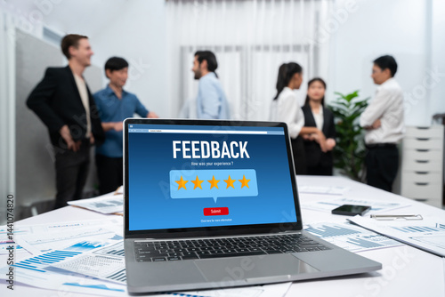 Customer feedback and review analysis by brisk computer software for corporate business