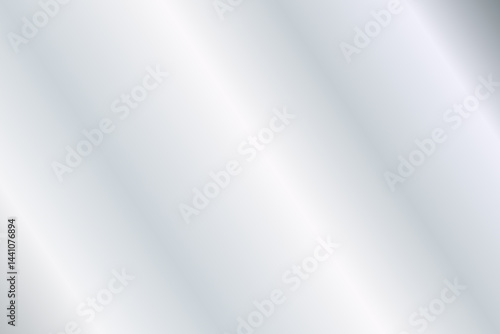 Metallic silver vector background. Glossy mirror texture. Gray aluminum surface.