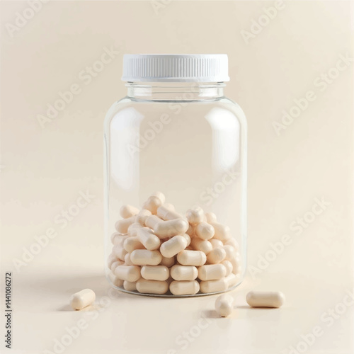 suppliments,3d suppliments bottle,realistic suppliments, transparent suppliment bootlles, tablets, multiple bottles,medicine,without label,glass jar multi color,capsules, omega 3 capsules, vitamins,  