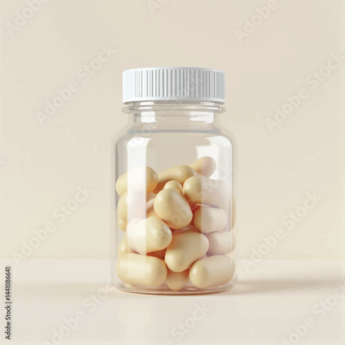 suppliments,3d suppliments bottle,realistic suppliments, transparent suppliment bootlles, tablets, multiple bottles,medicine,without label,glass jar multi color,capsules, omega 3 capsules, vitamins,  