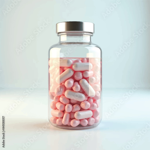 suppliments,3d suppliments bottle,realistic suppliments, transparent suppliment bootlles, tablets, multiple bottles,medicine,without label,glass jar multi color,capsules, omega 3 capsules, vitamins,  