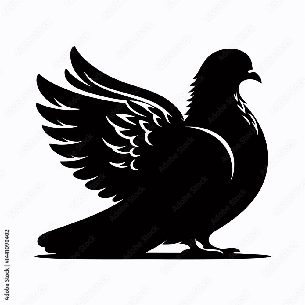 Fototapeta premium A vector pigon.