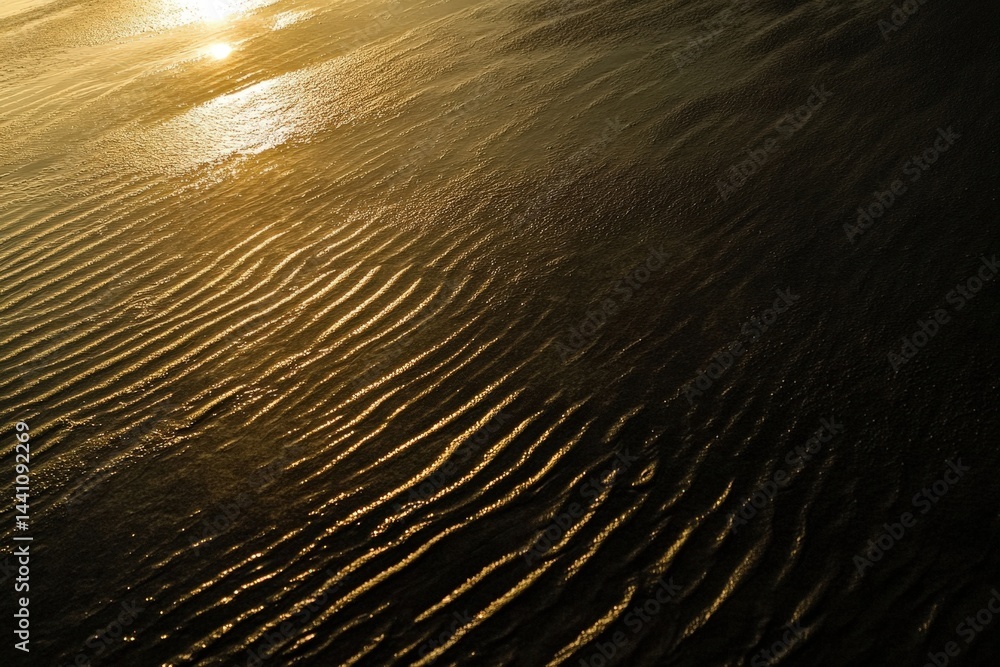 Obraz premium Surreal giraffes carrying surfboards on an abstract beach at sunset