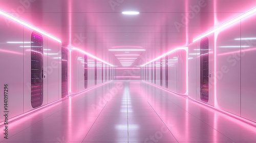 abstract purple background with lines interior hallway path 