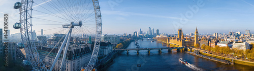 Wallpaper Mural Iconic London skyline with London Eye in morning light over the Thames Torontodigital.ca