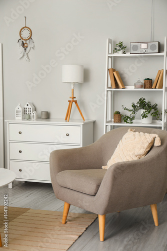 Cozy modern living room int...