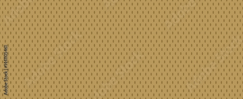Old Gold Hockey Jersey Texture Seamless Vector Pattern. Sports Background. Athletic Mesh Fabric Close-Up. Breathable and Moisture Wicking Sportswear Textile.