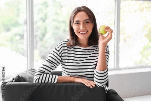 Beautiful young woman with ...