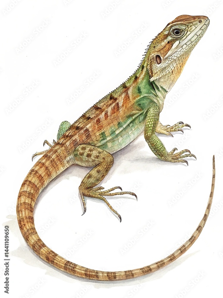 lizard on a white background lizard on a white background