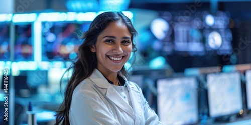 The picture of the middle eastern female is working as the engineer in factory, the engineer is job that applies scientific and mathematical principles to find solutions to technical problems. AIG51.